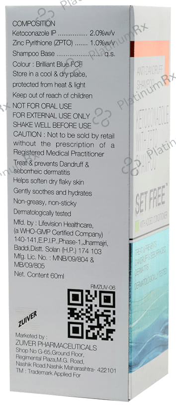 Set Free Anti Dandruff Shampoo 60ml