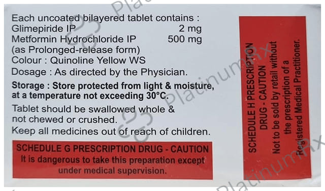 Accuglim M 2/500mg Tablet PR 10s