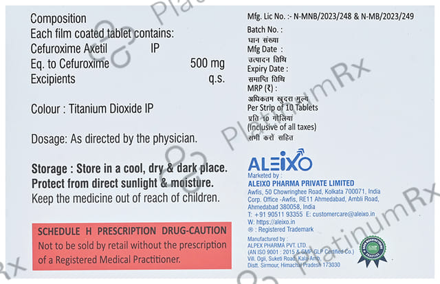 Cefurixo 500mg Tablet