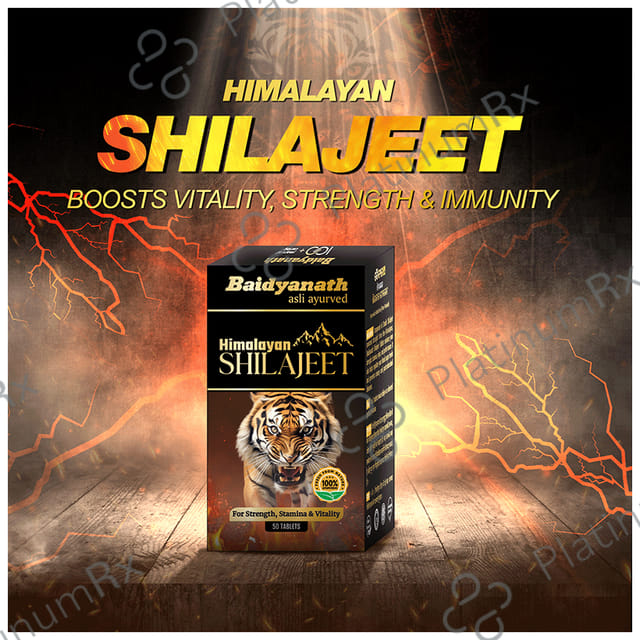 Baidyanath Himalayan Shilajeet Tablet - For Strength & Stamina