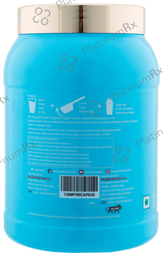 Myfitness iWhey - H2O Powder Cafe Paradise 500 gm