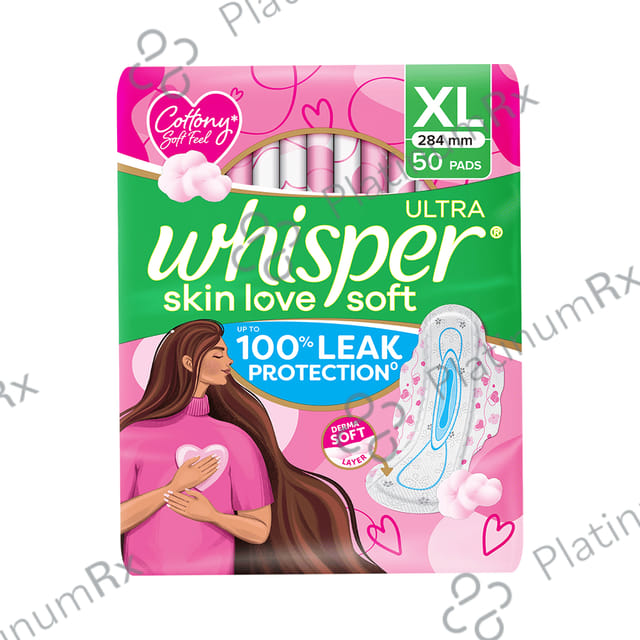Whisper Ultra Soft Sanitary Pads XL 50 pads