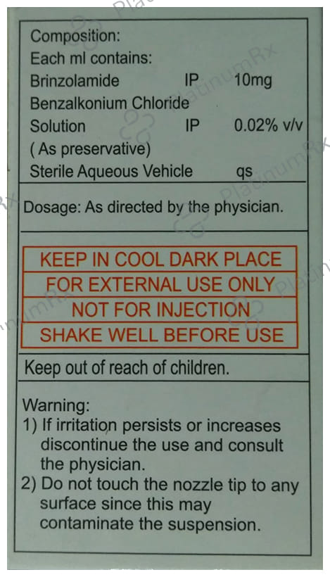 Brinzoma 1% Eye Drop 5ml