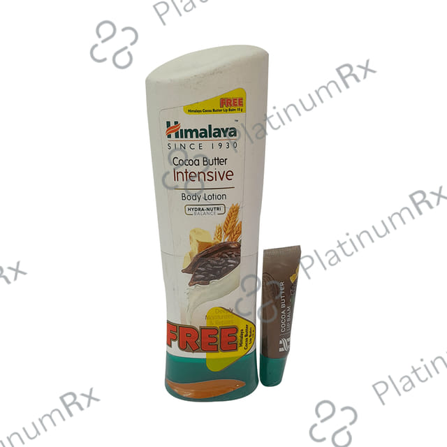 Himalaya Cocoa Butter Intensive Body Lotion 200ml with Free Lip Balm 10gm