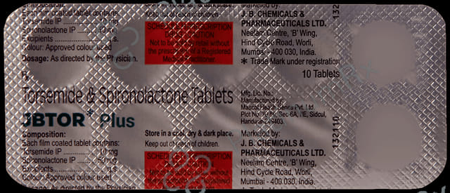 Jbtor Plus 50/10mg Tablet 10s