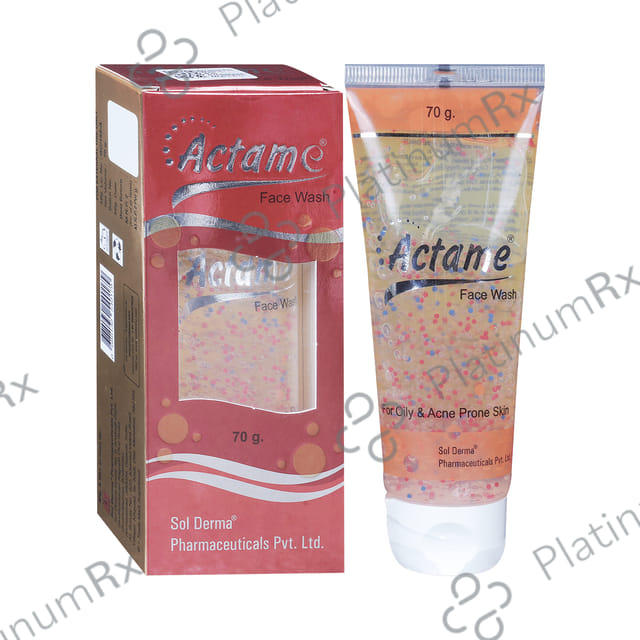 Actame Face Wash - For Acne Prone Skin 70 Face Wash