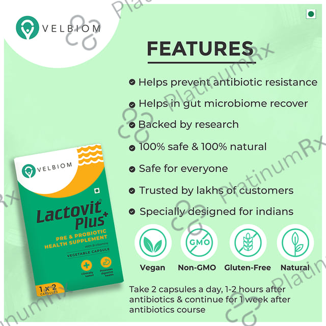Velbiom Lactovit Plus Vegetable Capsule