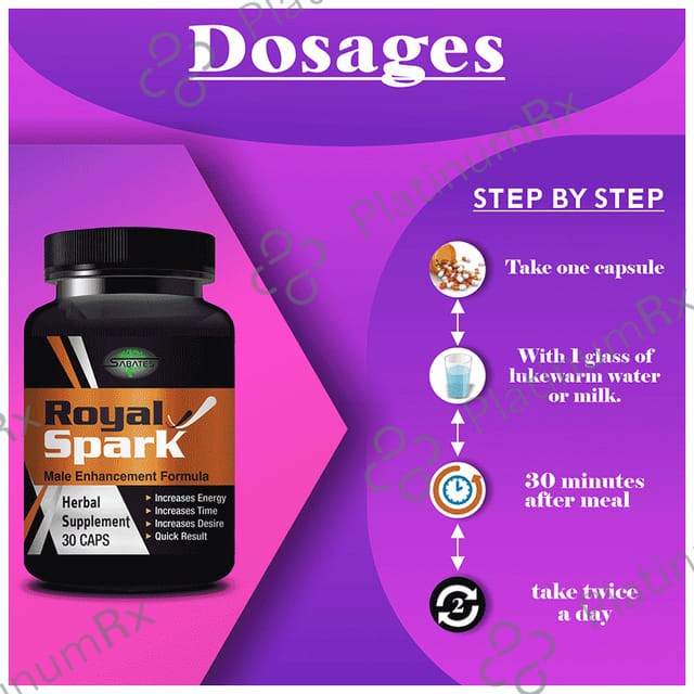 Sabates Royal Sparks Male Enhancement Formula Capsule 30 capsules
