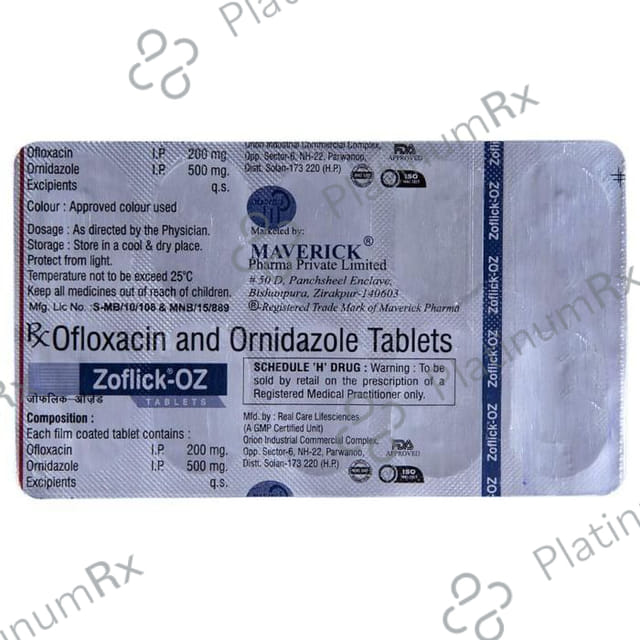 Zoflick OZ 200/500mg Tablet 10s
