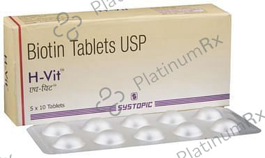 H Vit Biotin 5000mcg Tablet 10s