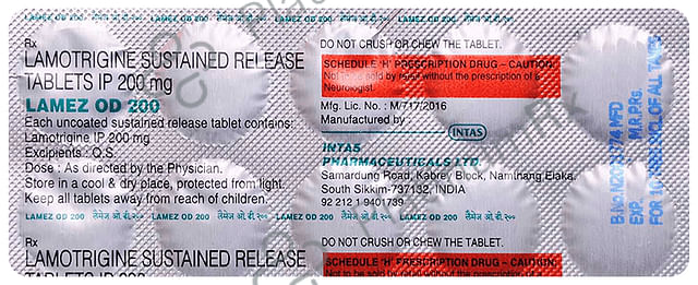 Lamez OD 200mg Tablet SR 10s
