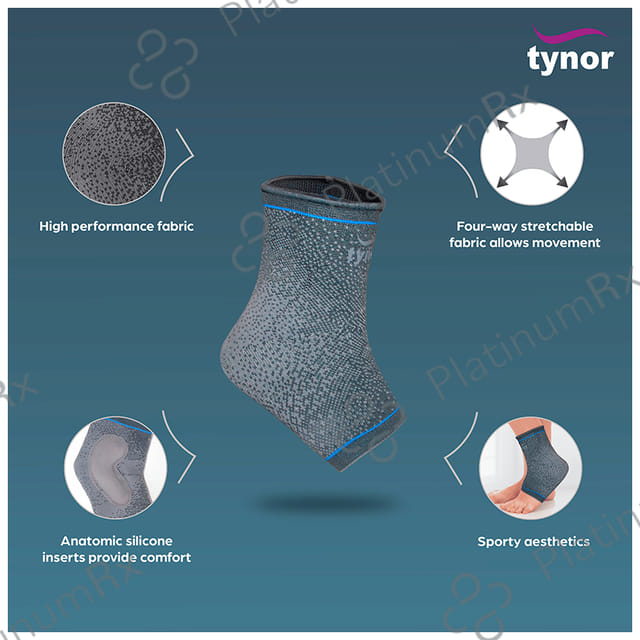 Tynor D 18 Ankle Support Urbane Medium Grey