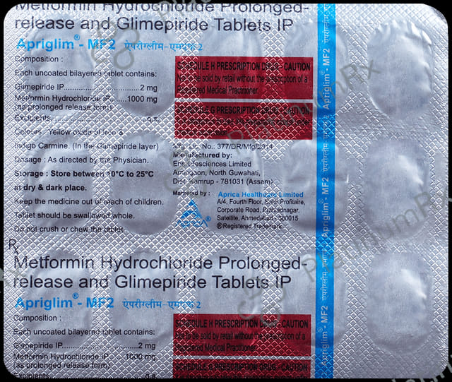 Apriglim-MF 2 Tablet PR 15 Tablet PR