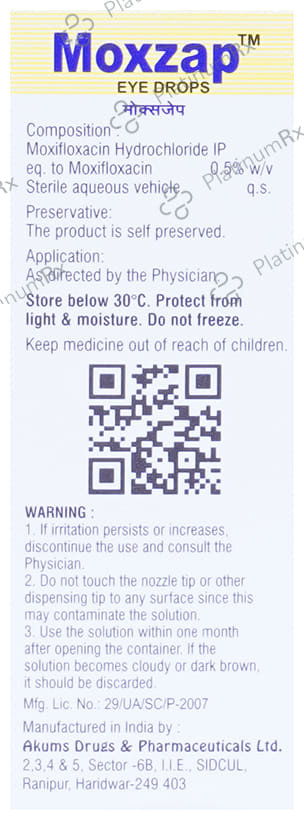 Moxzap Eye Drop