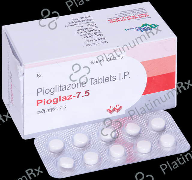 Pioglaz 7.5mg Tablet 10s