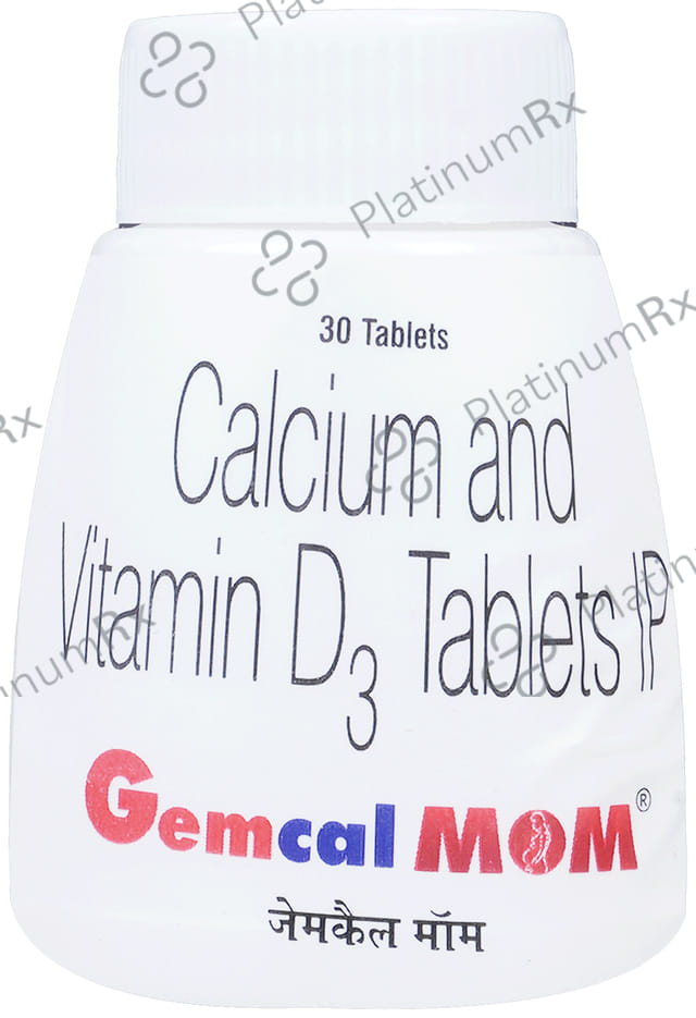 Gemcal Mom 1000mg/1000IU Tablet 30s