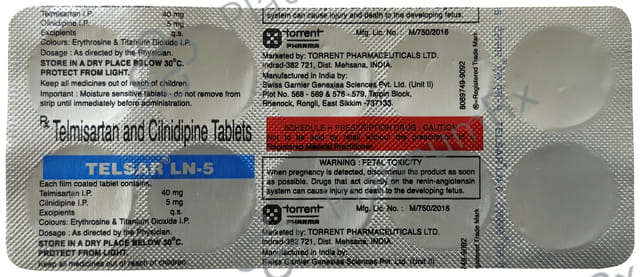 Telsar LN 5/40mg Tablet 10s