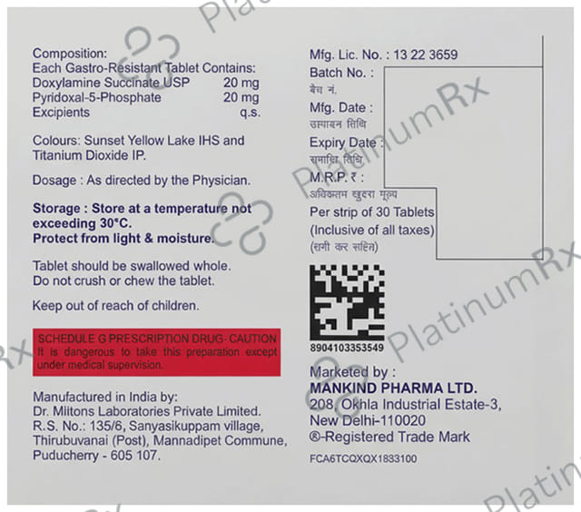 Doxebet JR 10/10mg Tablet 30s