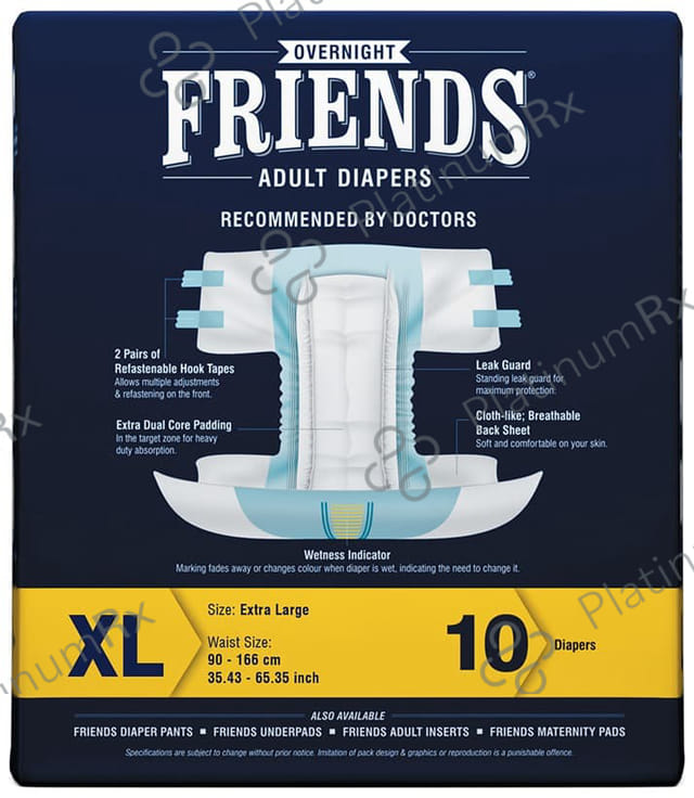 Friends Overnight Adult Diaper XL 10s