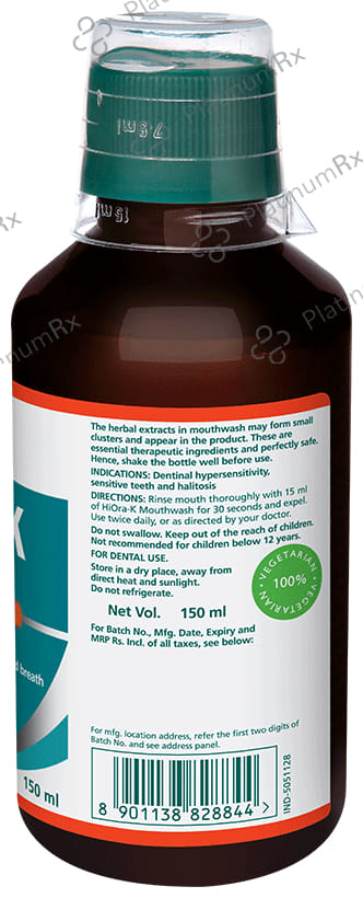 Himalaya Hiora K Mouth Wash 150ml