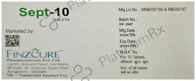 Sept 10mg Tablet 10s