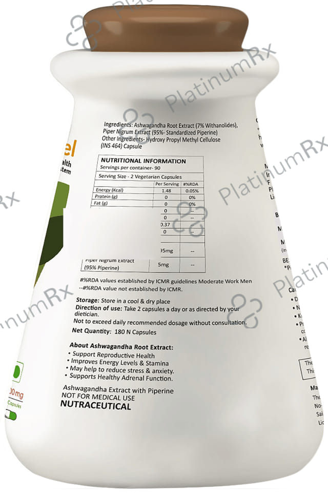 MyFitFuel Ashwagandha Root Extract Capsule 180 capsules