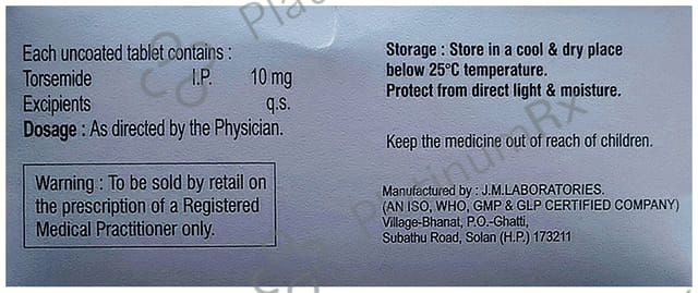 Torglanz 10mg Tablet 15s