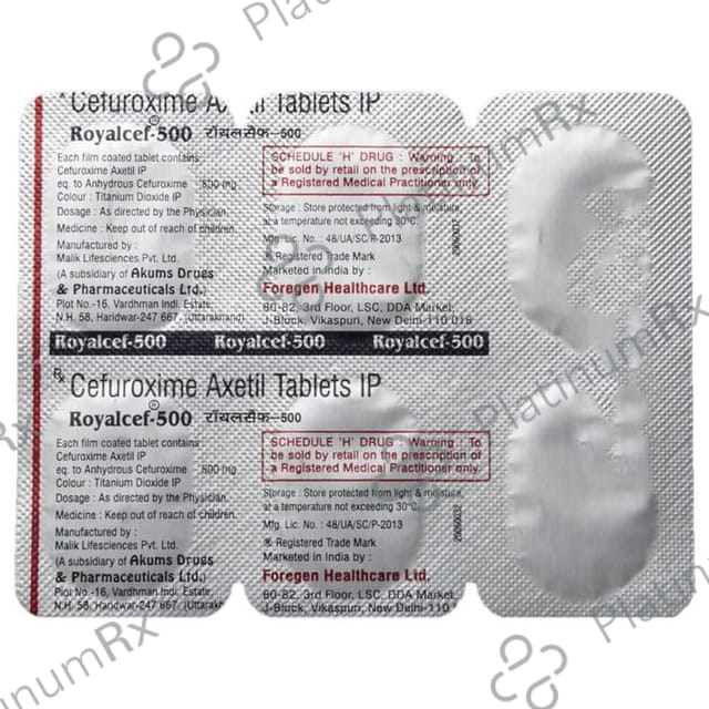 Royalcef 500mg Tablet 6s