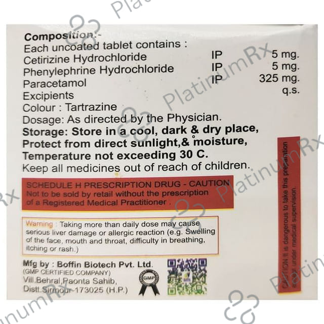 Koldpalm 5/325/5mg Tablet 15s