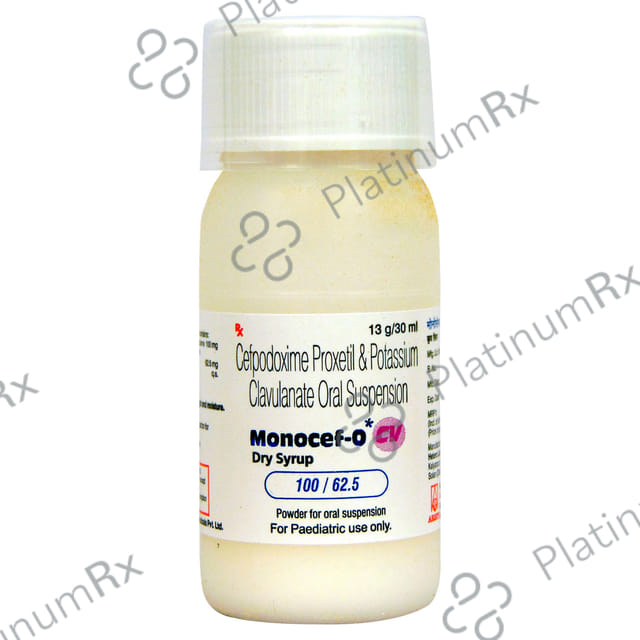 Monocef O CV 50/31.25 Pineapple Peppermint Flavour Suspension 30ml