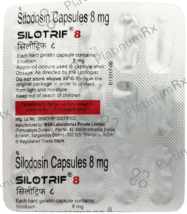 Silotrif 8mg Capsule 15s