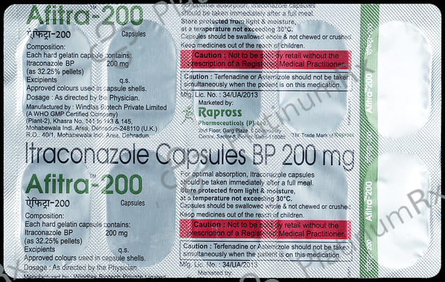 Afitra 200mg Capsule 10s