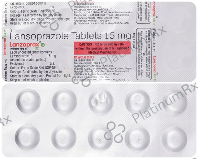 Lanzoprax Kid 15mg Tablet 10s