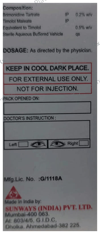 Cibrim T Eye Drop BAK Free 5ml