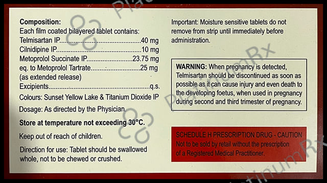 Tsart MCL 10/25/40mg Tablet ER 10s