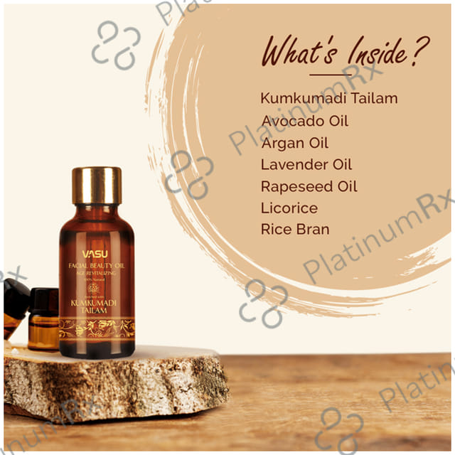 Vasu Facial Beauty Oil with Kumkumadi Tailam