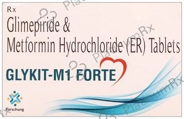 Glykit M 1/1000mg Forte Tablet ER 10s