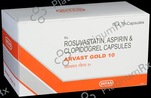 Arvast Gold 10/75/75mg Capsule 10s