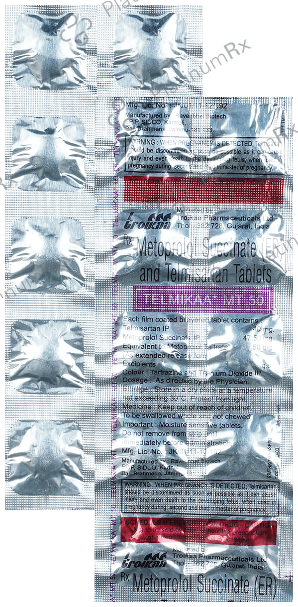 Telmikaa MT 50mg Tablet 10s