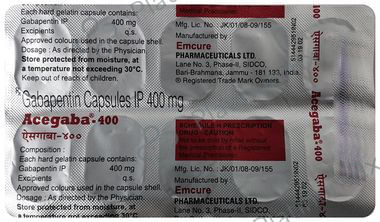 Acegaba 400mg Capsule 10s