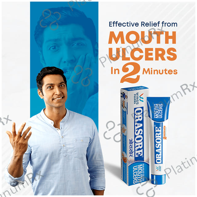 Orasore Mouth Ulcer Relief Oral Dental Gel 12gm