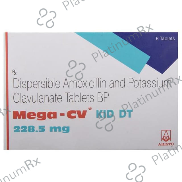 Mega CV Kid DT 200/28.5mg Tablet 6s