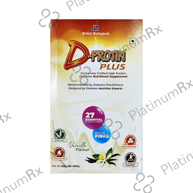 D Protin Plus Powder Vanilla 500gm