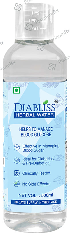 Diabliss Herbal Water Helps to Manage Blood Glucose