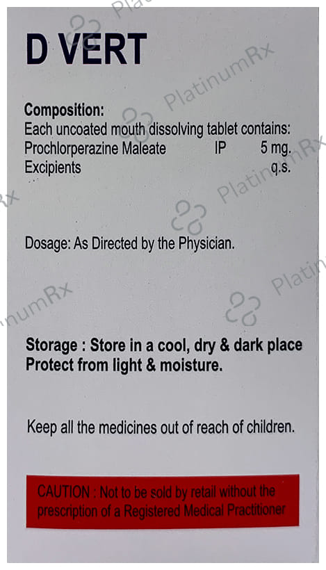 D Vert 8mg Tablet 15s