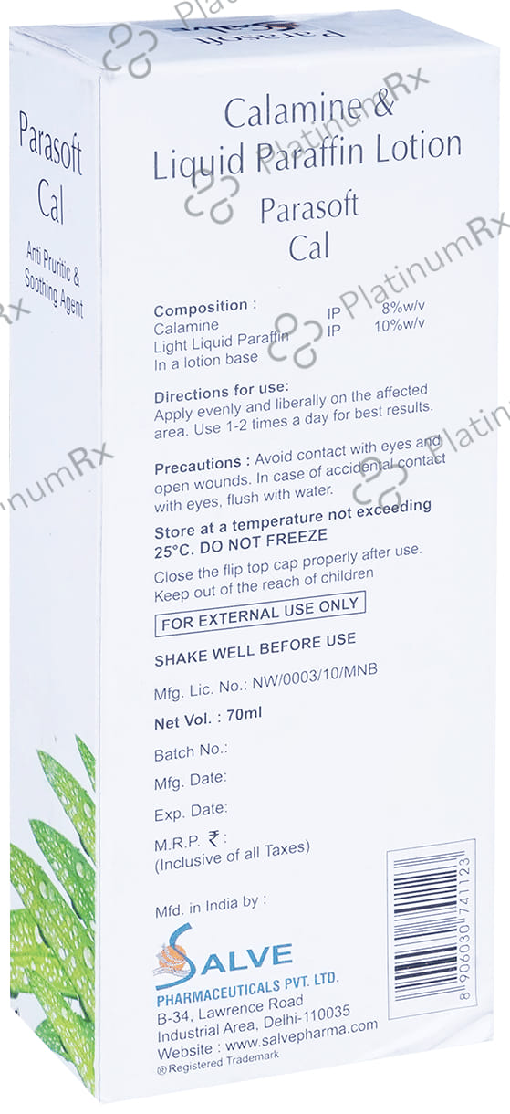 Parasoft Cal Lotion