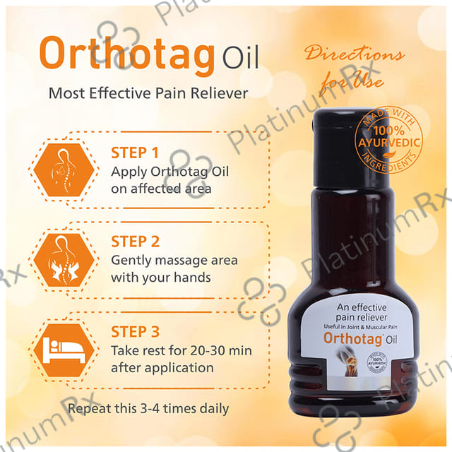 Orthotag Pain Reliever Oil (50ml Each) 1 Bottle