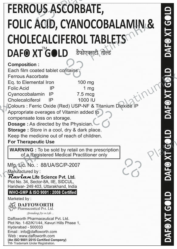 Dafo XT Gold Tablet
