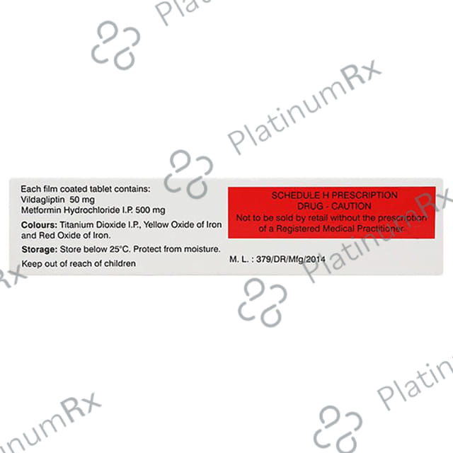 Vildanat M 500/50mg Tablet 10s