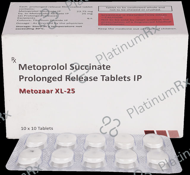 Metozaar XL PR 25mg Tablet 10s
